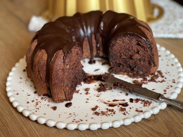 interno fondente della ciambella tunnel of fudge cake