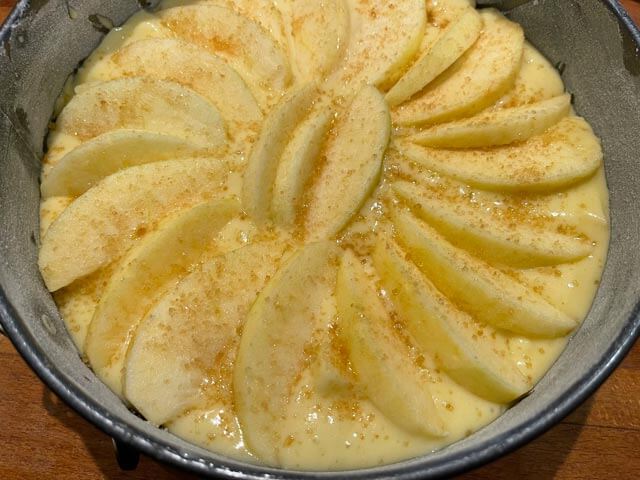 torta mele e yogurt con farina di riso senza glutine da cuocere