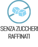 simbolo senza zuccheri raffinati con scritta