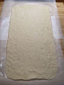 come stendere l'impasto del Babka al cioccolato senza glutine