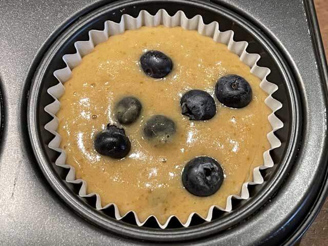 ricetta muffin ai mirtilli senza burro con zucchero integrale di canna