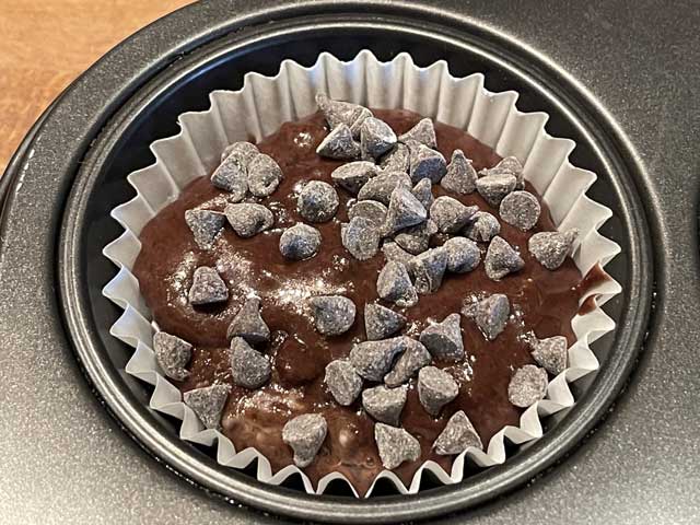 muffin al cioccolato senza burro pronti da infornare