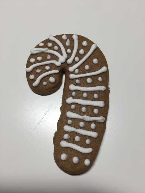 biscotti di pan di zenzero senza glutine a forma di bastoncino