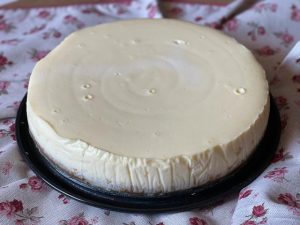 cheesecake vegana al naturale dopo la cottura