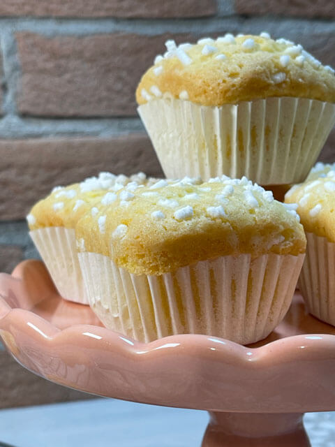 muffin con farina di riso e yogurt per una merenda senza glutine