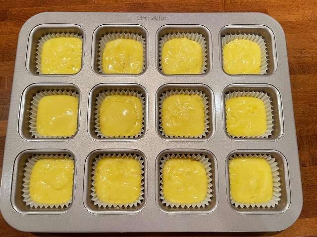 stampo per muffin senza glutine a base quadrata