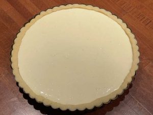 guscio della crostata alla ricotta e limone con il ripieno