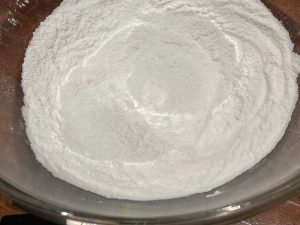 ingredienti secchi per pancake con farina di riso