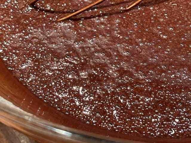 impasto torta cacao da versare nello stampo