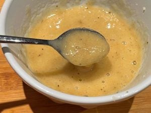 banane frullate con il frullatore ad immersione