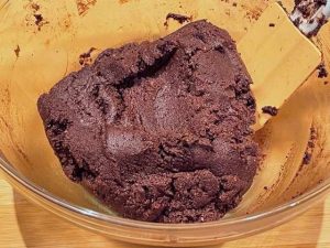 impasto dei tartufi al cioccolato con biscotti secchi