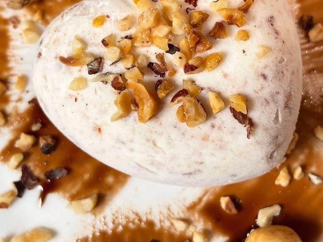 Semifreddo alla nocciola a forma di cuore