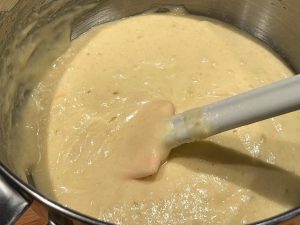 impasto della ciambella con farina di riso