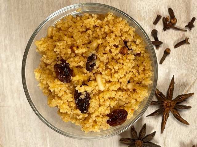 cous cous dolce speziato con chiodi di garofano e anice stellato