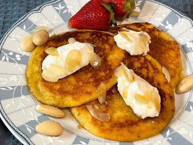 pancake con latte di mandorla