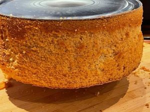 chiffon cake senza glutine da staccare dallo stampo in alluminio