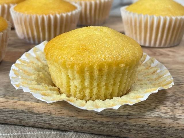 muffin senza lattosio e latte perfettamente lievitato e dorato