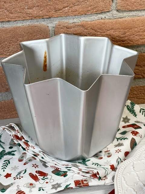 stampo in alluminio da 750 g per la torta pandoro senza glutine