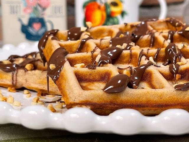 waffle gluten free morbidi dentro e croccanti fuori