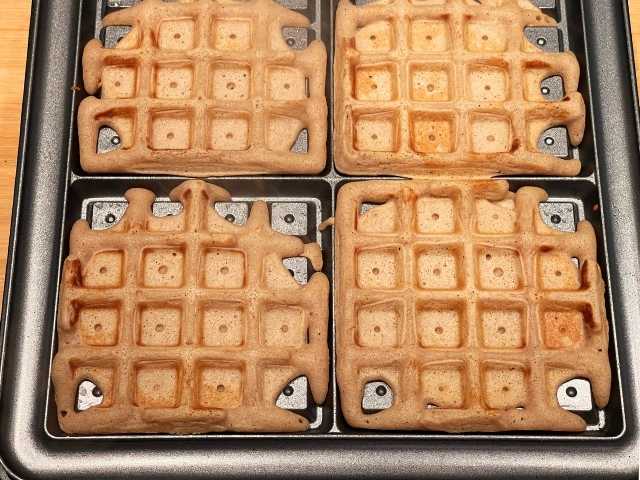 dose non sufficiente di pastella per waffle senza glutine