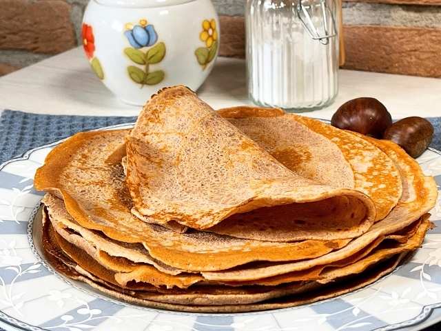 crepes con farina di castagne pronte da farcire