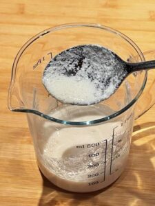 latticello vegetale con latte di soia e limone