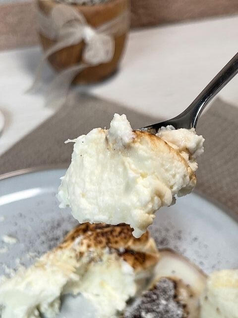 consistenza cremosa del semifreddo con latte condensato